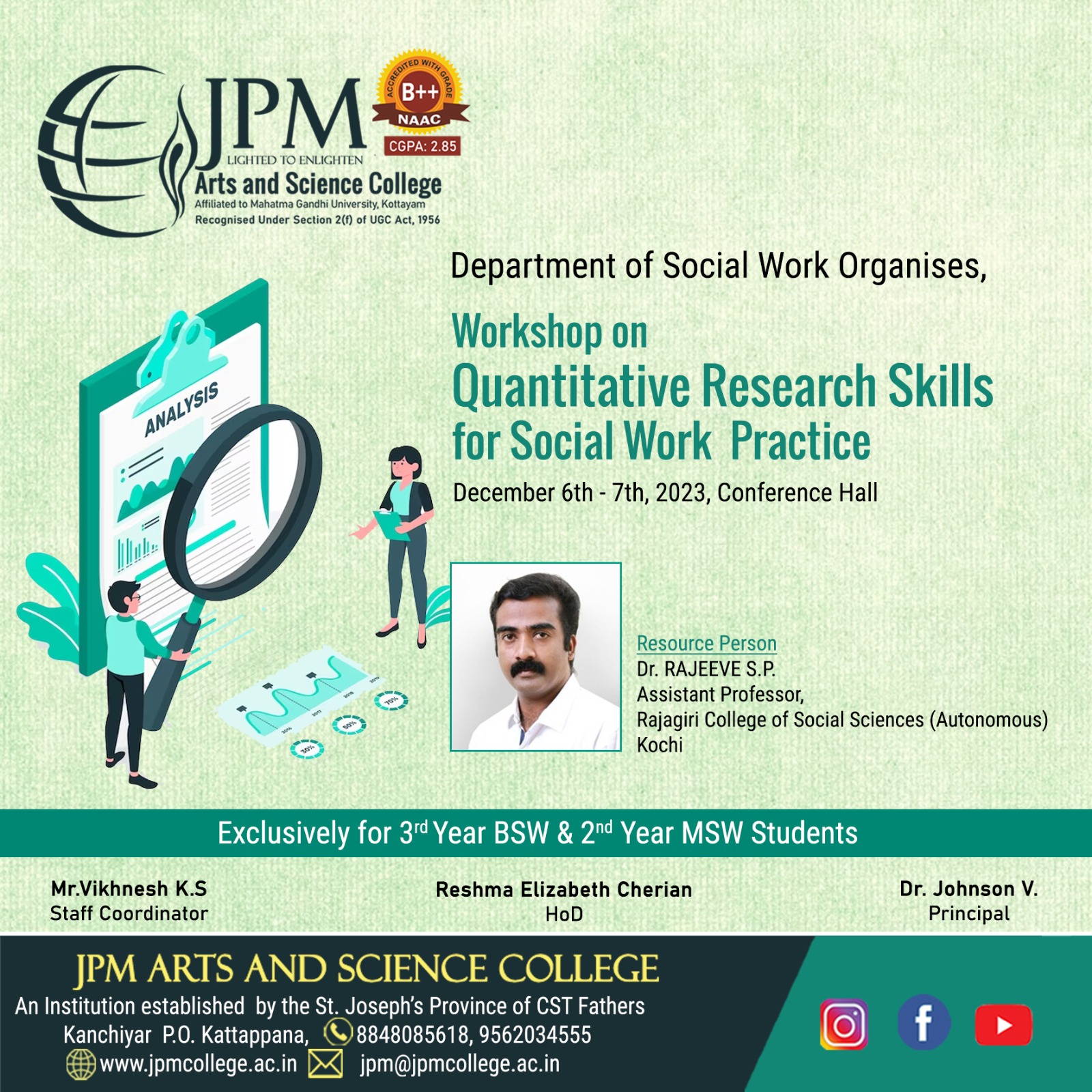 Workshop on Quantitative Research Skills for Social Work Practice